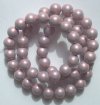 16 inch strand of 8mm Glass Pearls - Purple Rainbow Lustre 